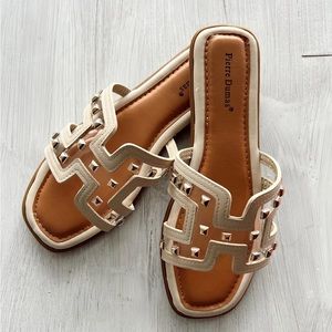 Pierre Dumas Jeweled Sandals 5.5